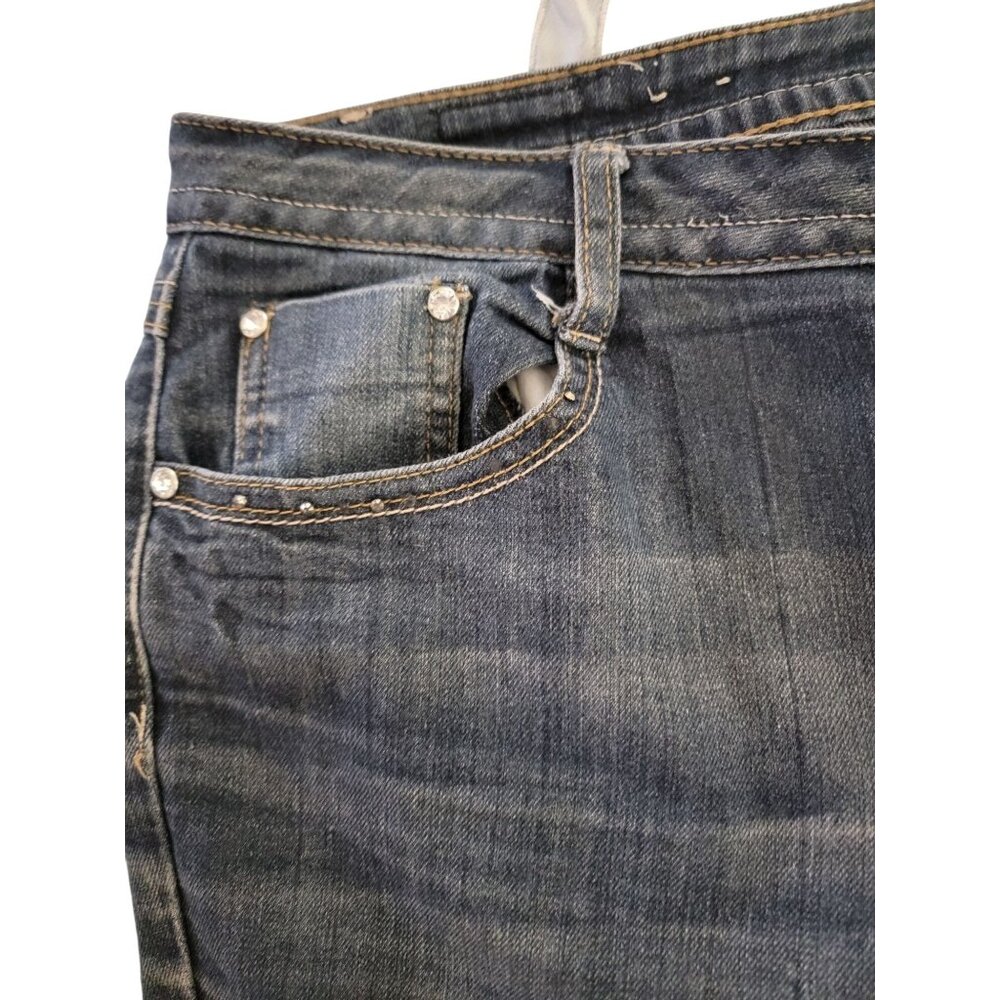 Earl Jean Womens Bootcut Embellished Jeans Size 14 - Picture 7 of 9